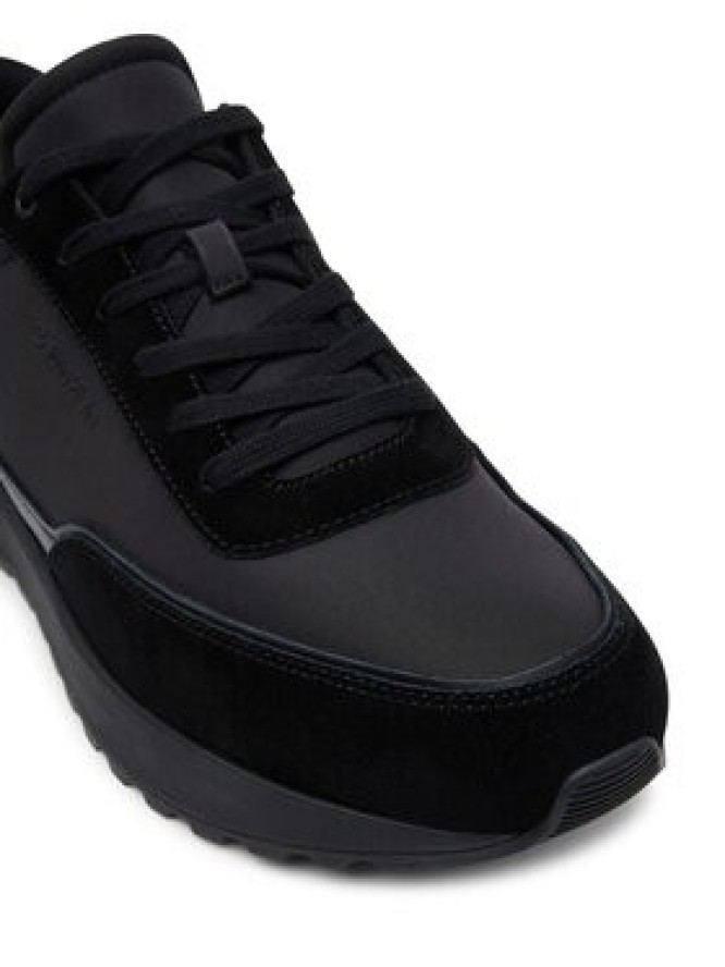 Calvin Klein Sneakersy Low Top Lace Up Repreve Mix HM0HM01714 Czarny