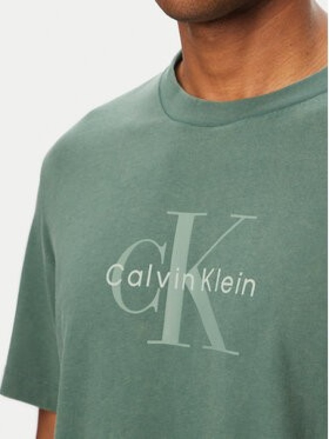 Calvin Klein Jeans T-Shirt SS 20S LV04RG832G Zielony Regular Fit