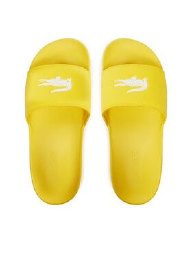 Lacoste Klapki Serve Sliders 7-49CMA0041 Żółty