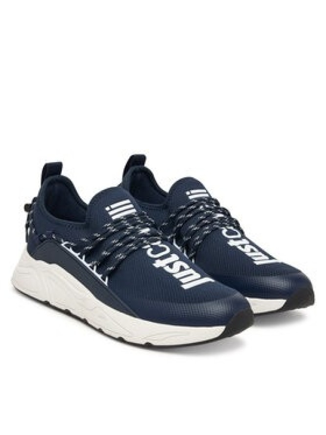 Just Cavalli Sneakersy 80QA3SA0 ZSE69 Granatowy