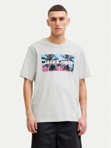 Jack & Jones T-Shirt Indiana Tee 12288112 Szary Regular Fit