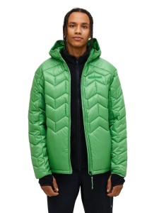 Kurtka Peak Performance męska Elevate Liner Hood zielona - M
