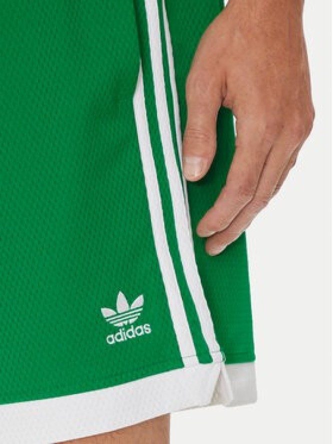 adidas Szorty sportowe Mock Eyelet IZ2448 Zielony Regular Fit