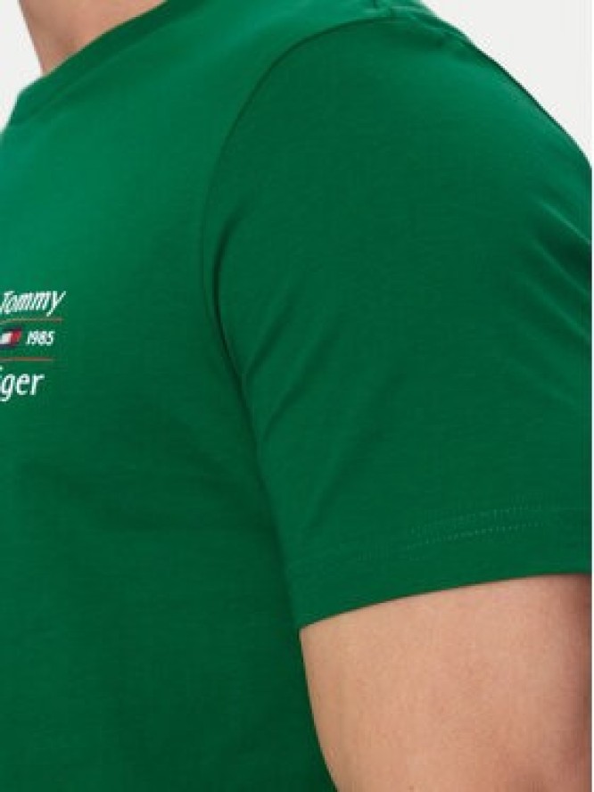 Tommy Hilfiger T-Shirt Stack MW0MW38622 Zielony Regular Fit