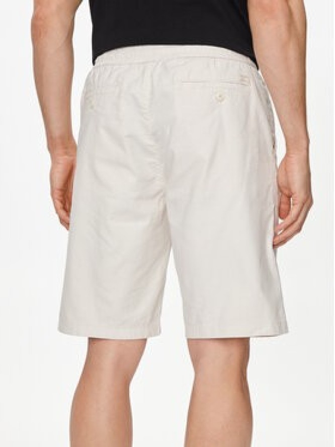 Guess Szorty materiałowe Mick M4GD02 WFBXA Écru Regular Fit