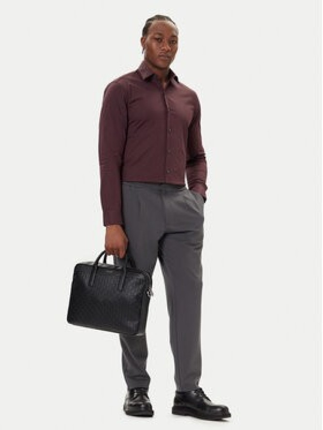 Calvin Klein Torba na laptopa Emblem Emboss Commuter LV04D3265G Czarny