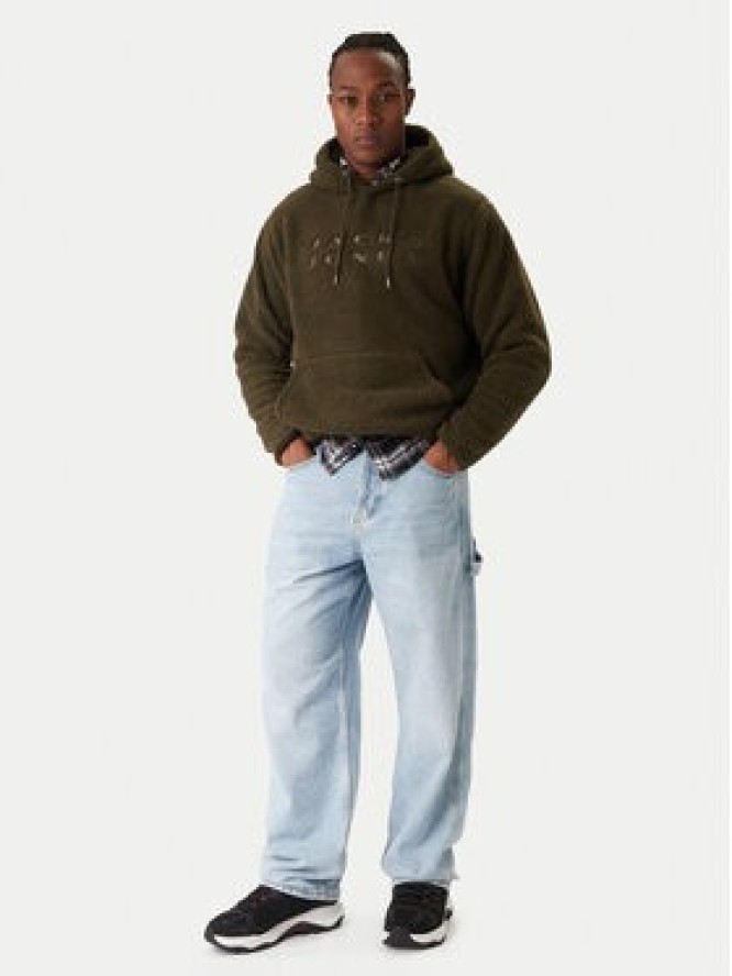 Jack & Jones Bluza Flare Teddy 12285678 Zielony Relaxed Fit