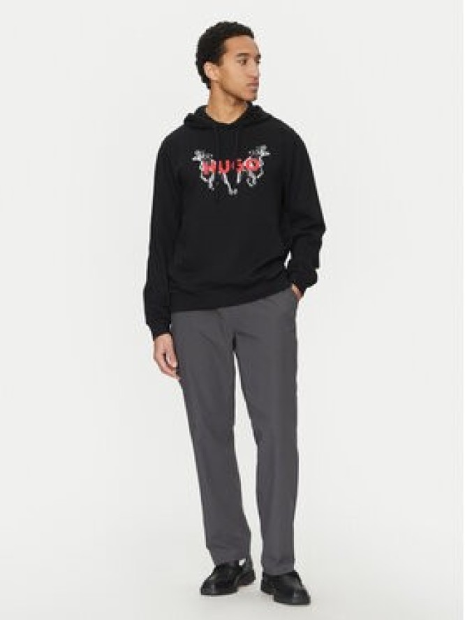 HUGO Bluza Dueleyo 50530580 Czarny Regular Fit