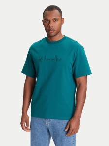 United Colors Of Benetton T-Shirt 3MI6U109O Zielony Oversize