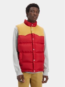 Levi's® Bezrękawnik Western Super Puffer A5634-0003 Czerwony Regular Fit