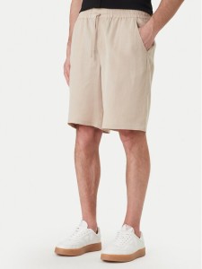 Guess Szorty sportowe F6GD01 WN202 Beżowy Regular Fit