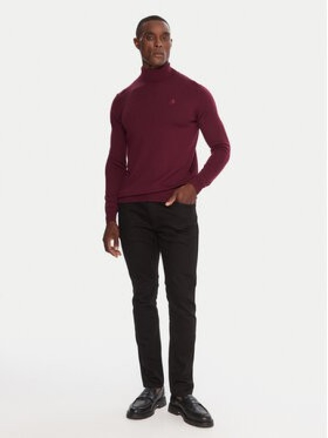 KARL LAGERFELD Golf 655058 554399 Bordowy Regular Fit