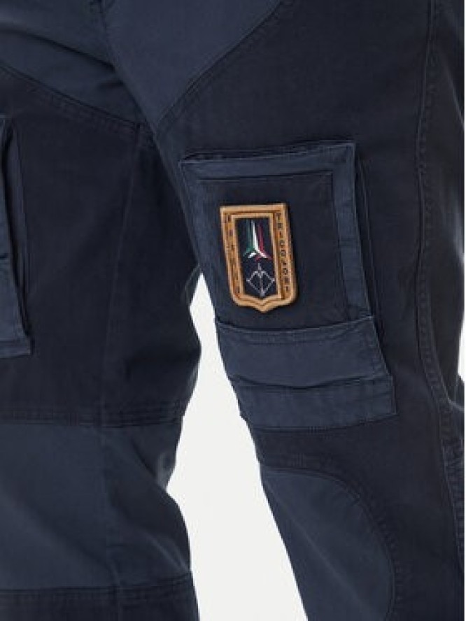 Aeronautica Militare Spodnie materiałowe 252PA1664UCT04241 Granatowy Regular Fit