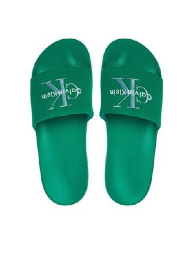 Calvin Klein Klapki Ess Slide Cv YM0YM01393 Zielony