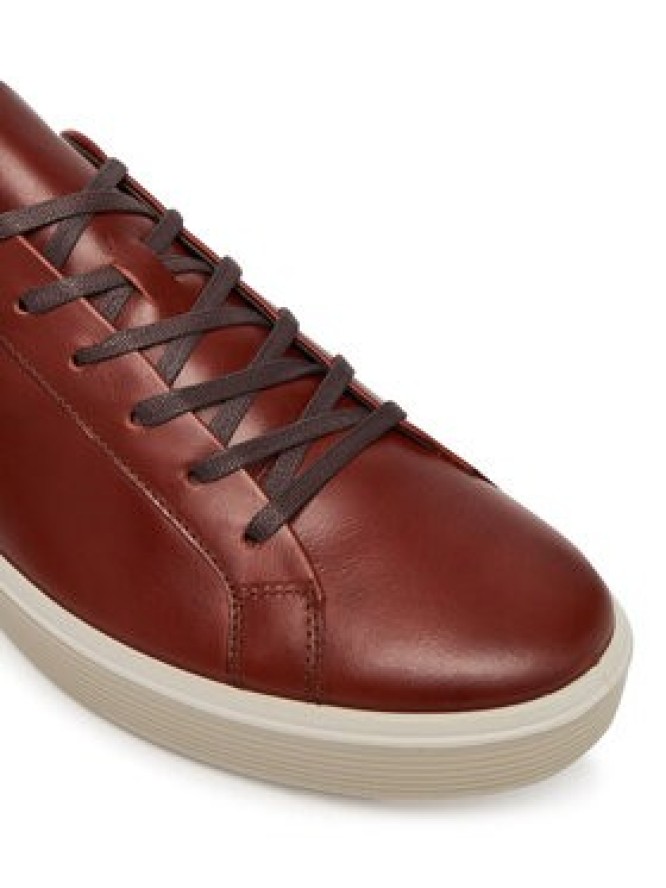 ECCO Sneakersy Soft 60 M Lace Up Premium 52546401053 Brązowy