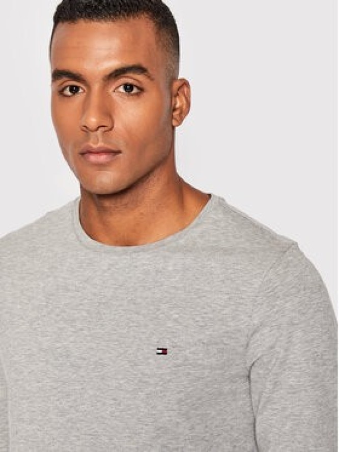 Tommy Hilfiger Longsleeve MW0MW10804 Szary Slim Fit