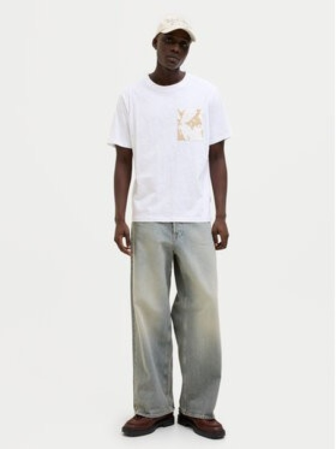 Jack & Jones T-Shirt Split 12272995 Biały Regular Fit