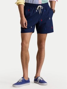 Polo Ralph Lauren Szorty materiałowe 710957786001 Granatowy Classic Fit
