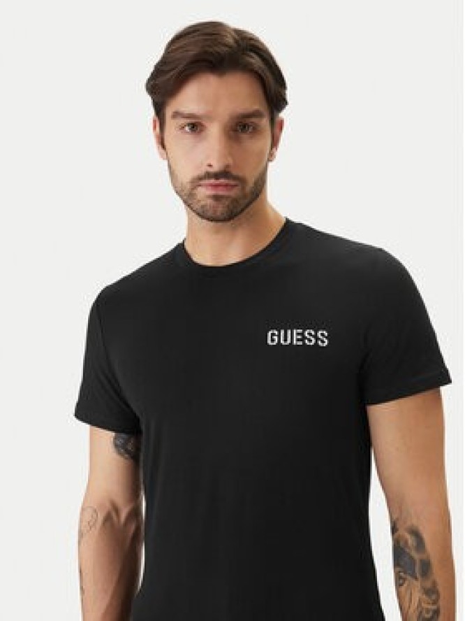 Guess T-Shirt U6GM03 K6YW1 Czarny Slim Fit