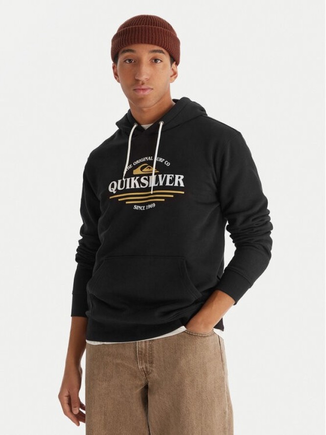 Quiksilver Bluza Screen Fleece Classic EQYFT05137 Czarny Regular Fit