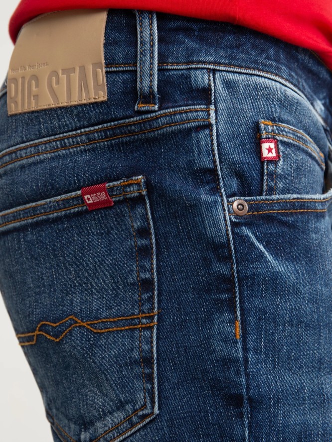 Jeansy męskie granatowe Deric High Waist 526