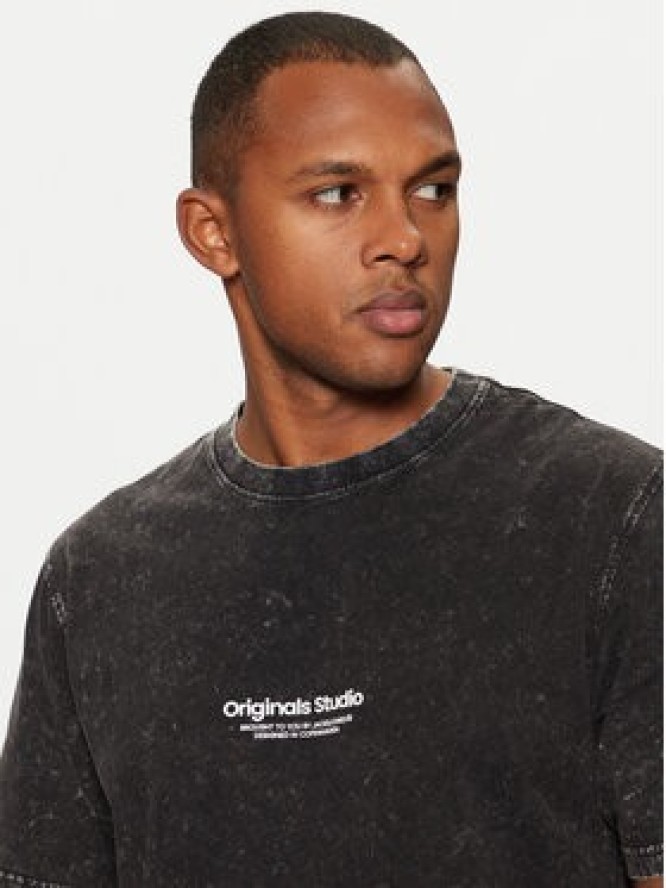 Jack & Jones T-Shirt Vesterbro 12256715 Czarny Relaxed Fit