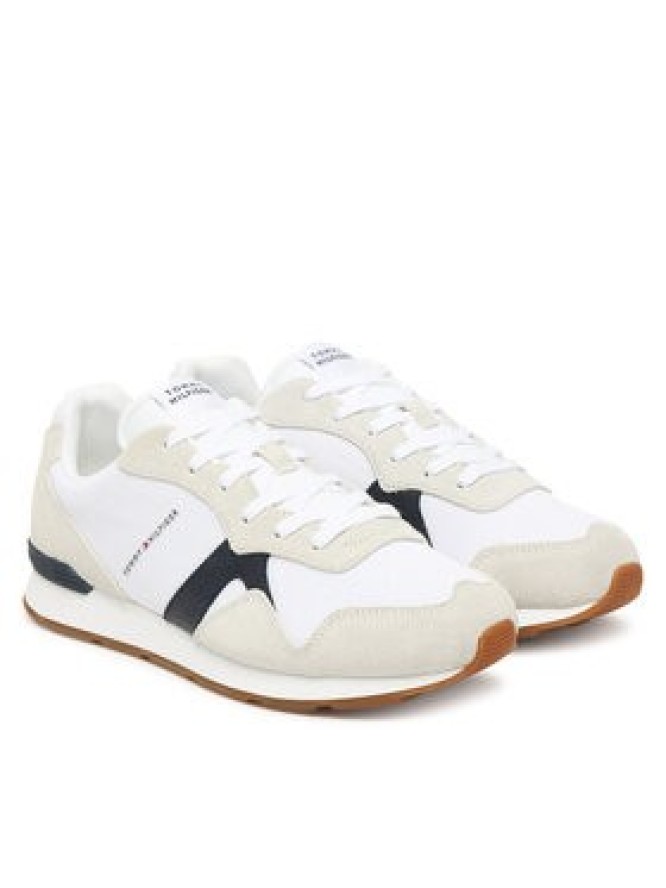 Tommy Hilfiger Sneakersy Runner Icon Mix FM0FM05679 Écru