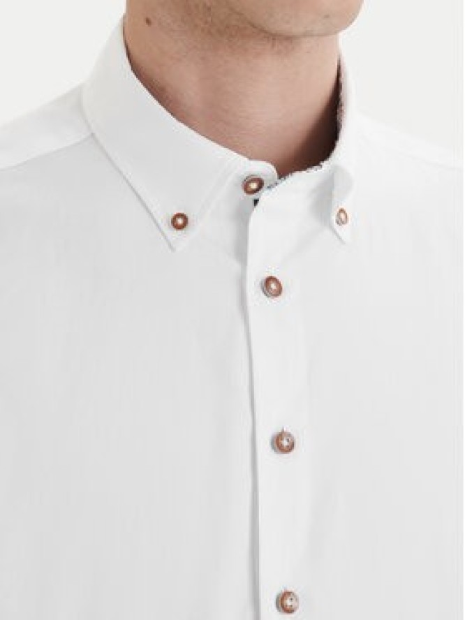 Bugatti Koszula 9350-78500C Biały Modern Fit