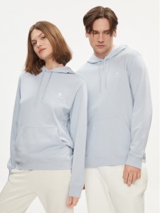 Converse Bluza Unisex Go-To Embroidered Star Chevron 10023874-A37 Błękitny Regular Fit