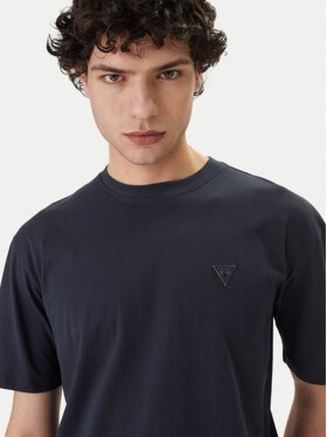 Guess T-Shirt F6GI11 K8HM4 Granatowy Regular Fit