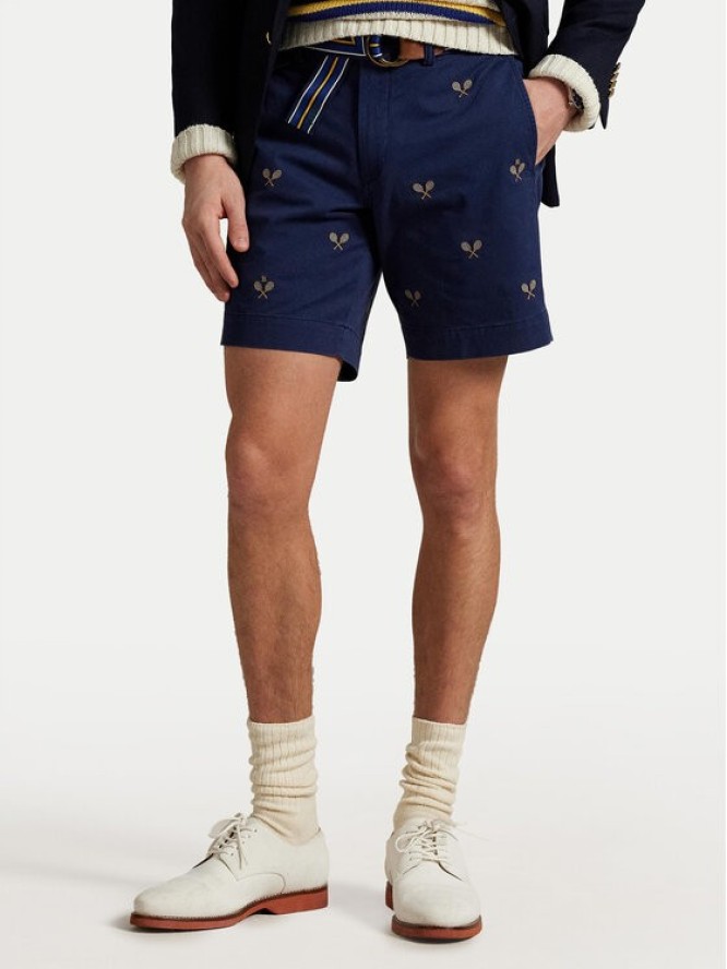 Polo Ralph Lauren Szorty materiałowe 710963496001 Granatowy Straight Fit
