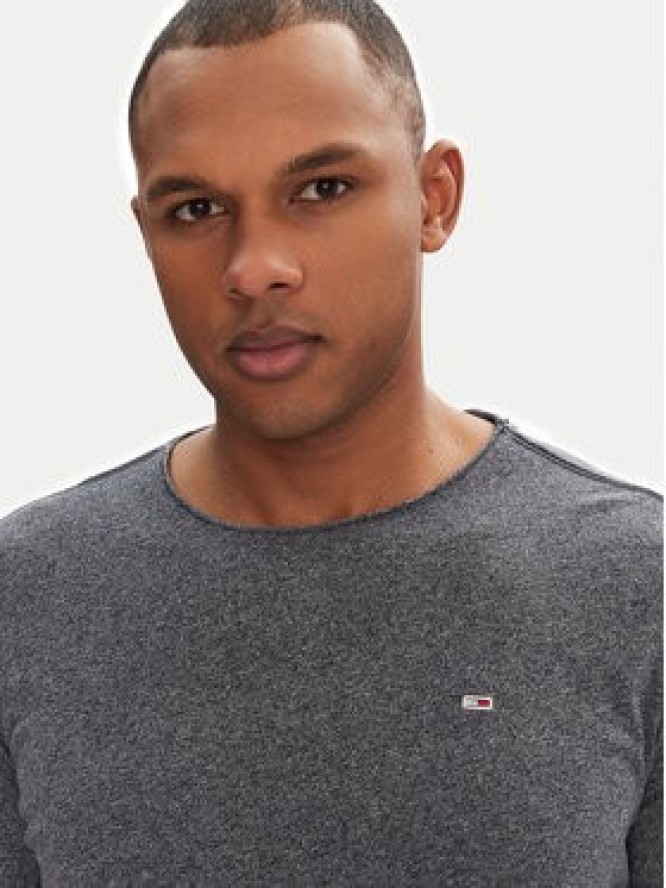 Tommy Jeans T-Shirt Jaspe DM0DM09586 Granatowy Slim Fit