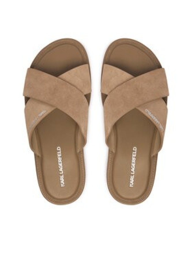 KARL LAGERFELD Klapki KL70213C Beżowy