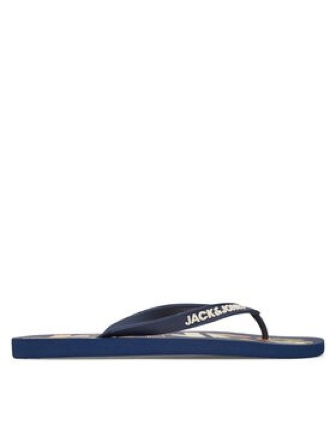 Jack & Jones Japonki Jfwlogo Palm Print Flip Flop Ln 12230642 Granatowy