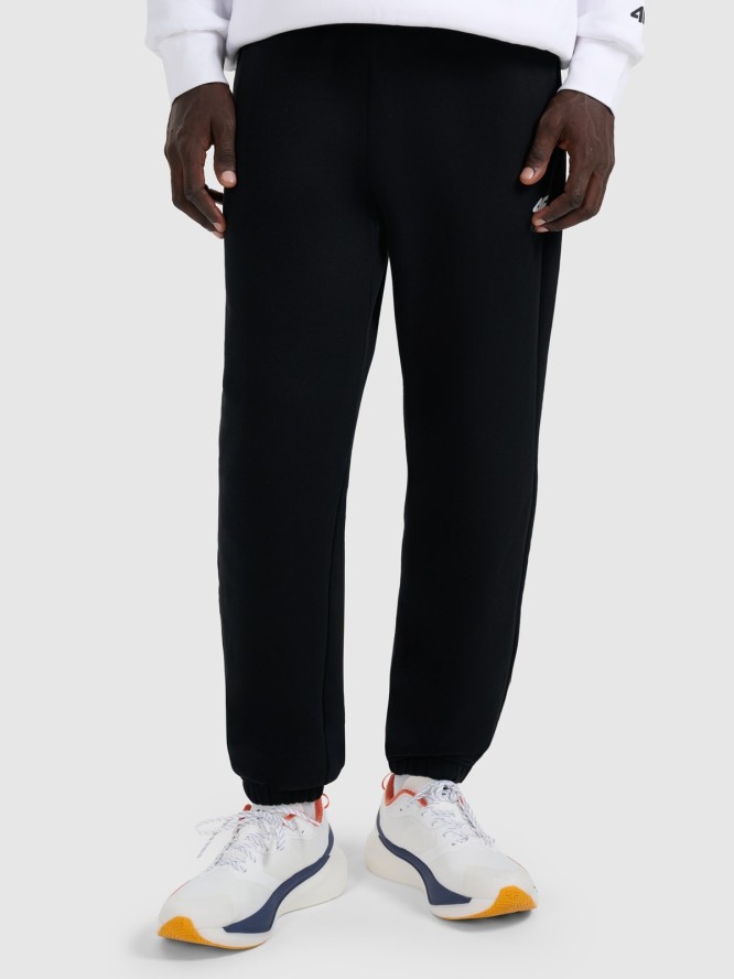 4F Spodnie dresowe joggery męskie - czarne S