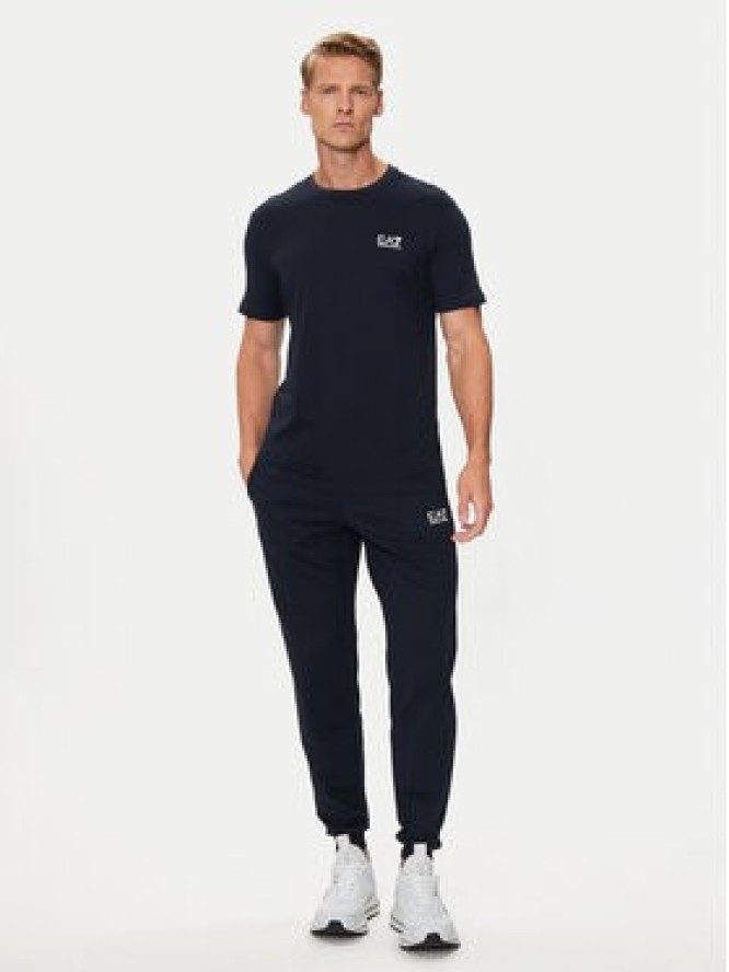 EA7 Emporio Armani Spodnie dresowe 8NPP66 PJVRZ 1562 Granatowy Regular Fit