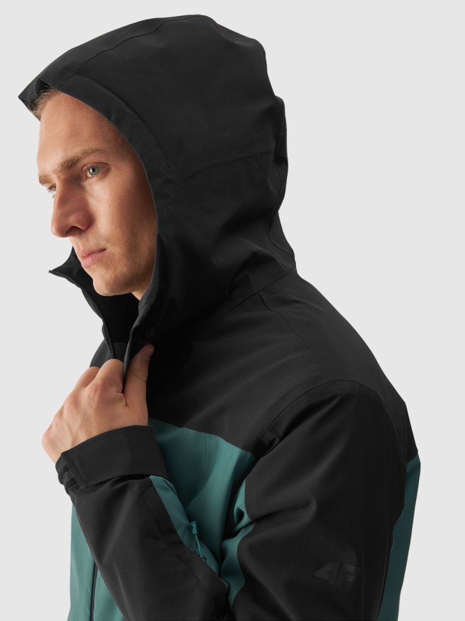 4F Kurtka narciarska membrana 5000 męska - turkusowa XXL