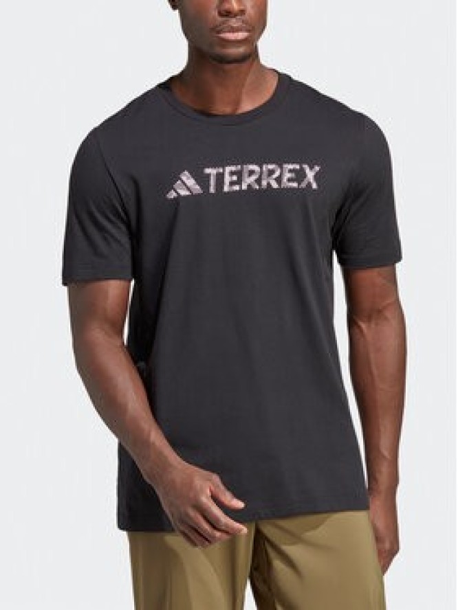 adidas T-Shirt Terrex Classic Logo T-Shirt HZ1399 Czarny Regular Fit