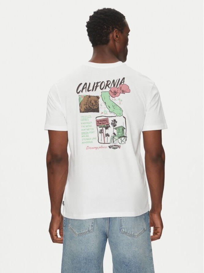 Billabong T-Shirt EBYZT00294 Biały Regular Fit