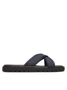 Calvin Klein Klapki Sq Molded Sandal Xcross Wb HM0HM02101 Granatowy