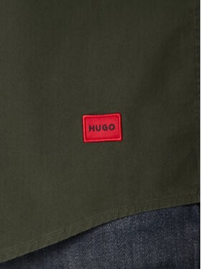 HUGO Koszula Ermo 50500216 Zielony Slim Fit