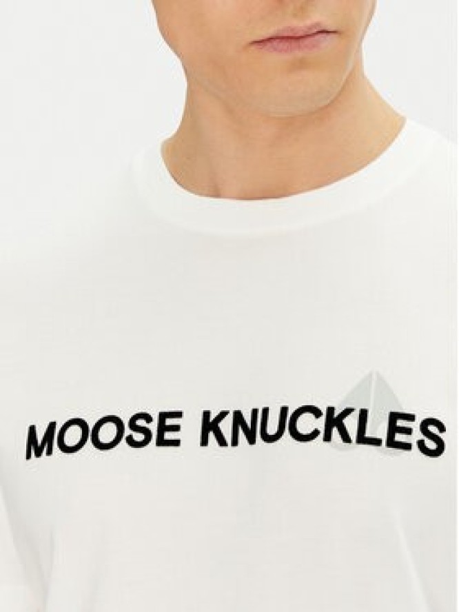Moose Knuckles T-Shirt Conway M15MT760 Écru Regular Fit