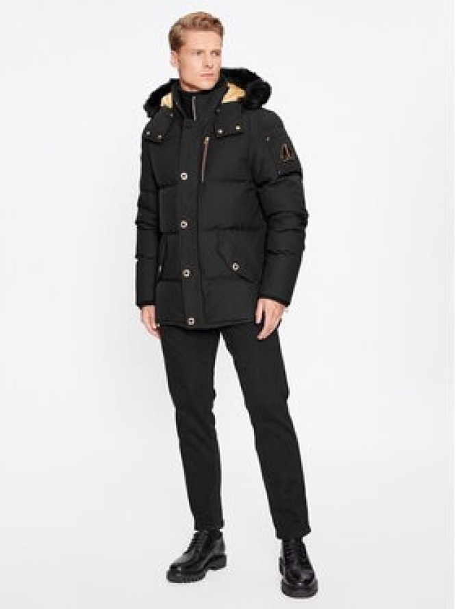 Moose Knuckles Kurtka puchowa Gold 3Q Jacket Sharling M32MJ128GS Czarny Regular Fit
