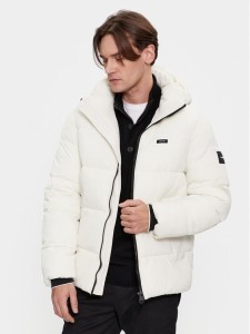 Calvin Klein Kurtka zimowa Crinkle K10K110336 Écru Regular Fit