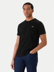 Lacoste T-Shirt TH0003 Czarny Regular Fit