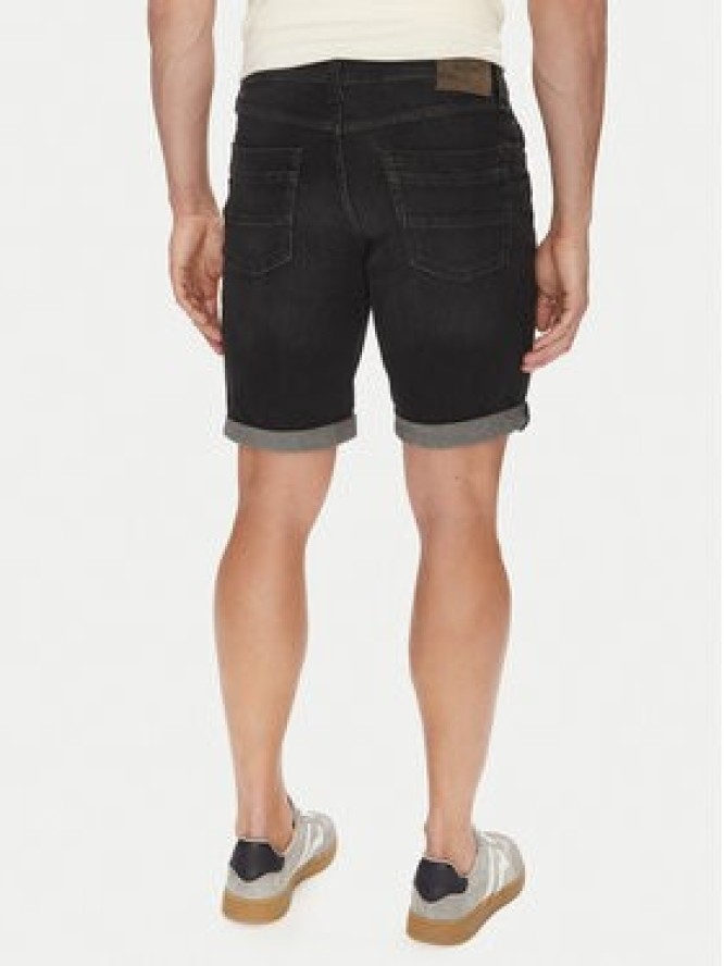 Mustang Szorty jeansowe Washington 1016453 Czarny Straight Fit