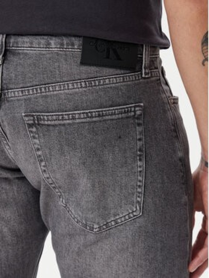 Calvin Klein Jeans Jeansy J30J327157 Szary Slim Fit