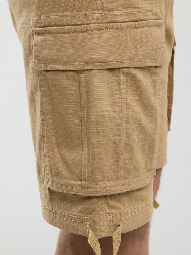 Szorty męskie z kieszeniami cargo beżowe Cargori 801