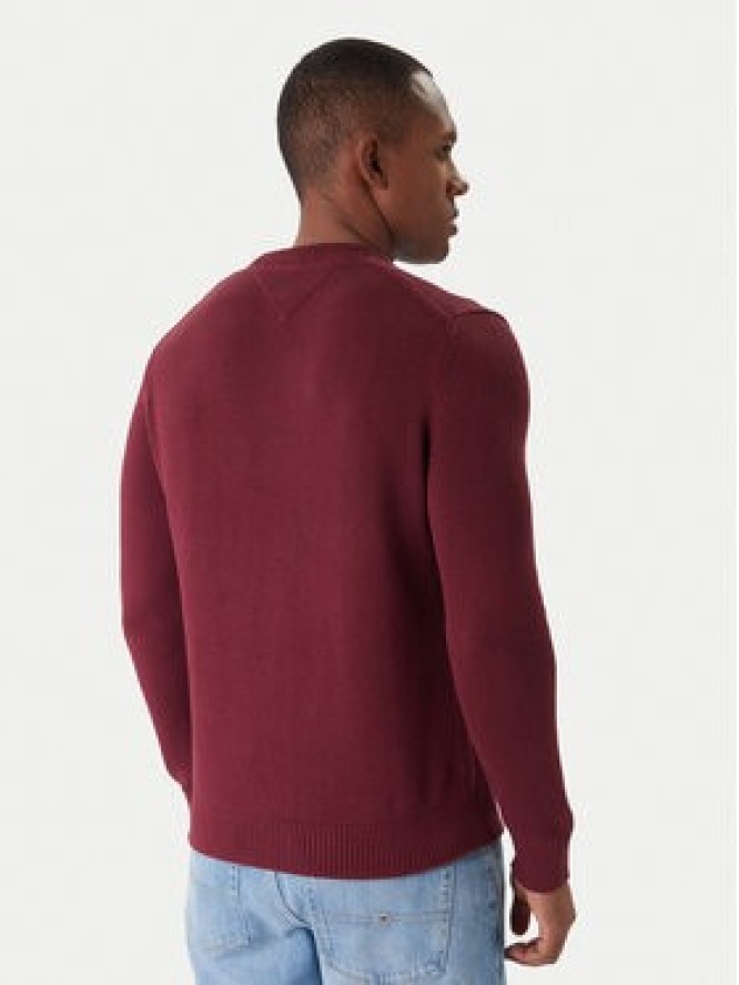 Tommy Jeans Sweter DM0DM21787 Bordowy Regular Fit