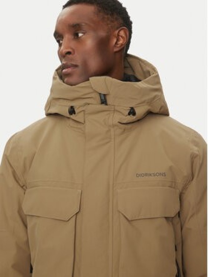 Didriksons Płaszcz zimowy Drew 505778 Beżowy Regular Fit